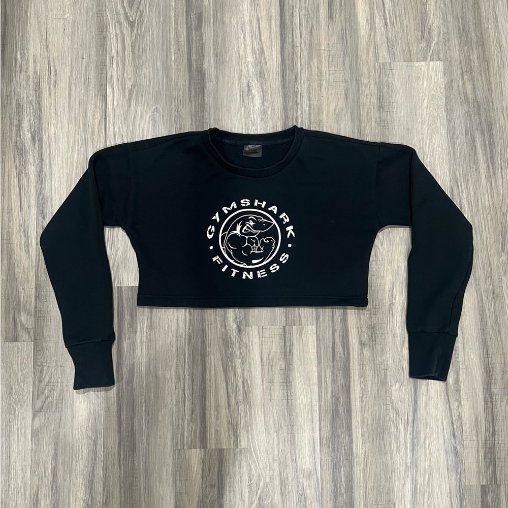 Gymshark Black Cropped Fitness Top